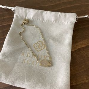 Kendra Scott gold and opal bracelet